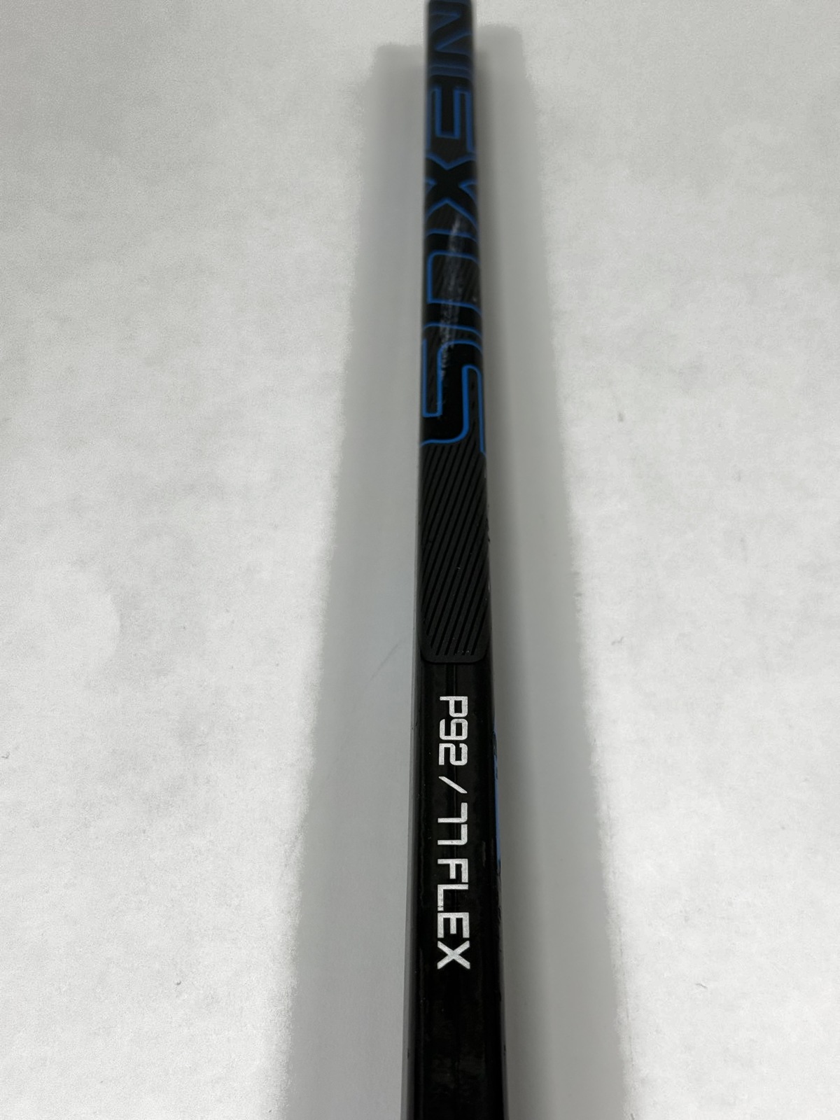 Toe of blade on refurbished Bauer Nexus E50 Pro hockey stick